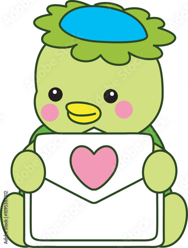 Kawaii japanese mythology Kappa sticker cute.
Cute kappa mascot ghost japanese.
 