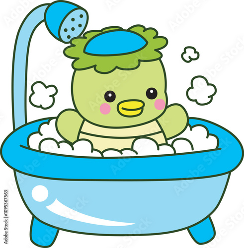 Kawaii japanese mythology Kappa sticker cute.
Cute kappa mascot ghost japanese.
 