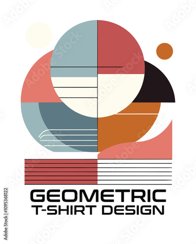 Geometric Vector T Shirt Design photo