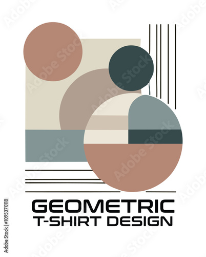 Geometric Vector T Shirt Design photo