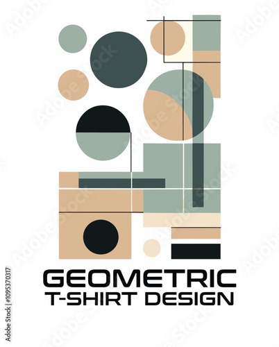 Geometric Vector T Shirt Design photo