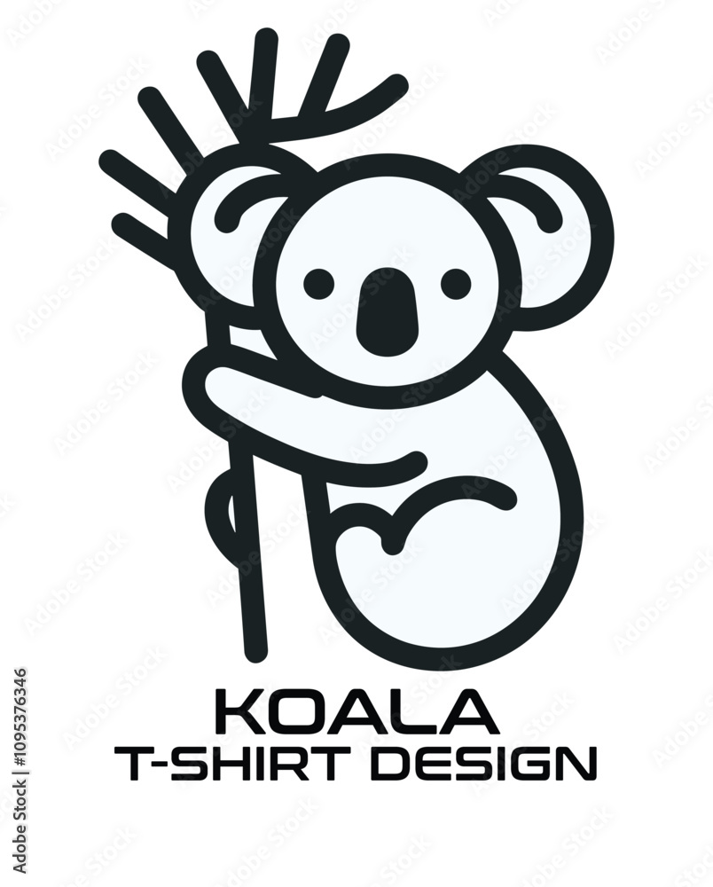 Obraz premium Koala Vector T Shirt Design