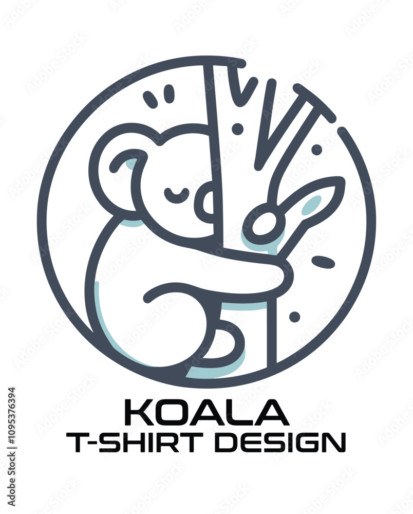 Fototapeta premium Koala Vector T Shirt Design
