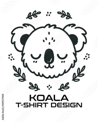 Koala Vector T shirt Design photo