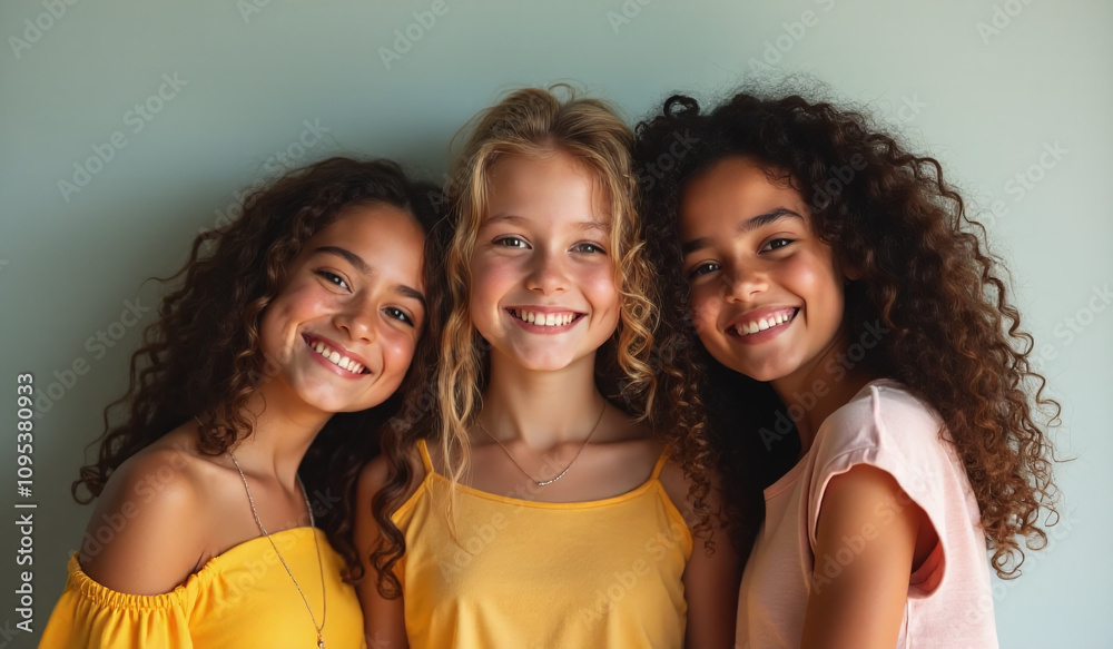 Obraz premium three girls good friends together always supporting