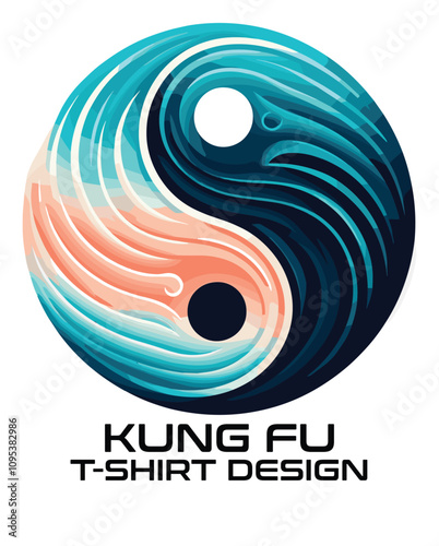 Kung Fu Vector T shirt Design