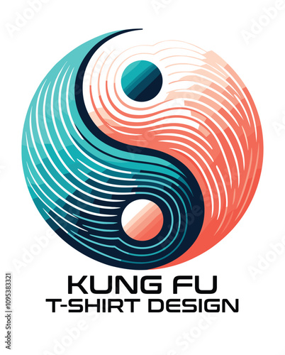 Kung Fu Vector T shirt Design