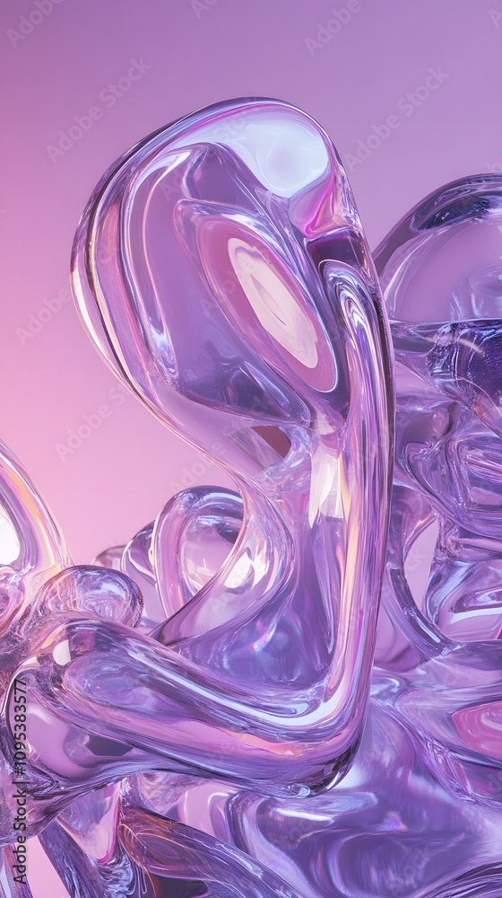 Abstract, fluid, minimalistic wallpaper in pink and purple tones with a metallic sheen Abstract, fluid, minimalistic wallpaper in pink and purple tones with a metallic sheen