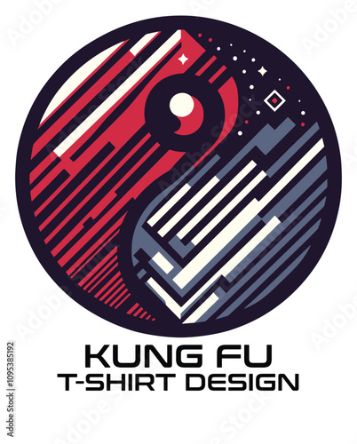 Kung Fu Vector T shirt Design