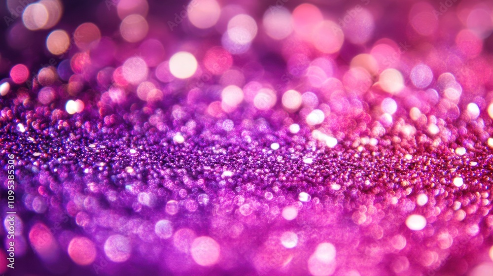 Abstract Purple Glitter Background Shimmering Lights Sparkle