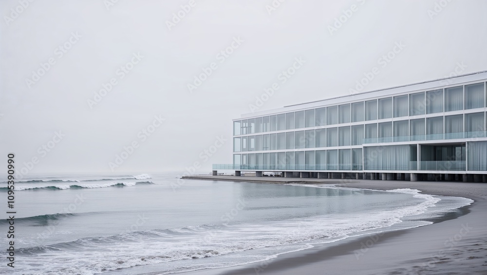 Obraz premium Meers und Hotel Ausblick