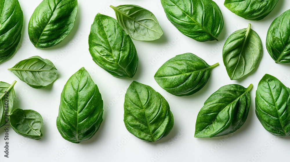 Obraz premium basil leaves