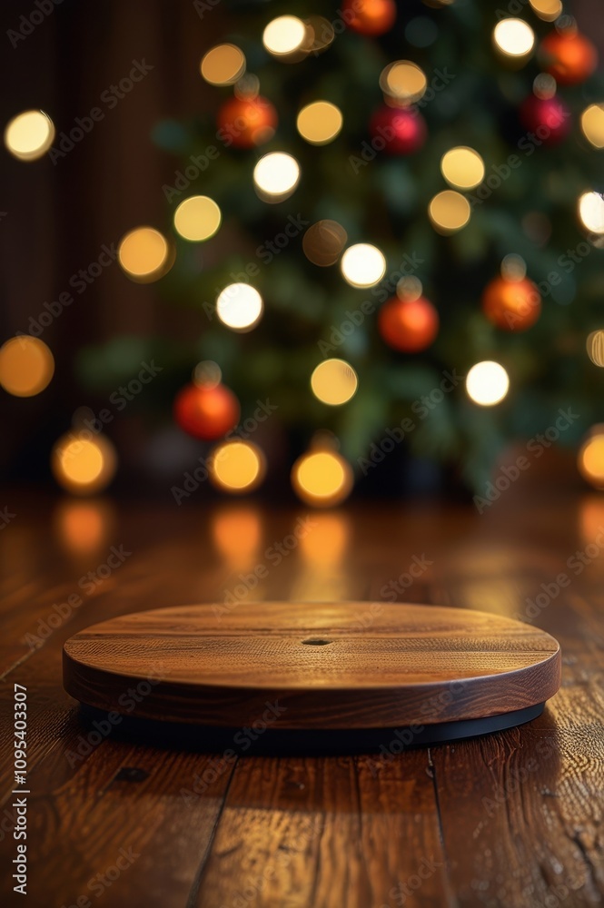 Wooden round table with a hole in the center Wooden round table with a hole in the center