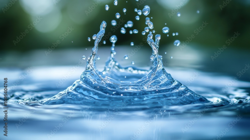 Water Droplet Impact Creating Stunning Splash Water Droplet Impact Creating Stunning Splash