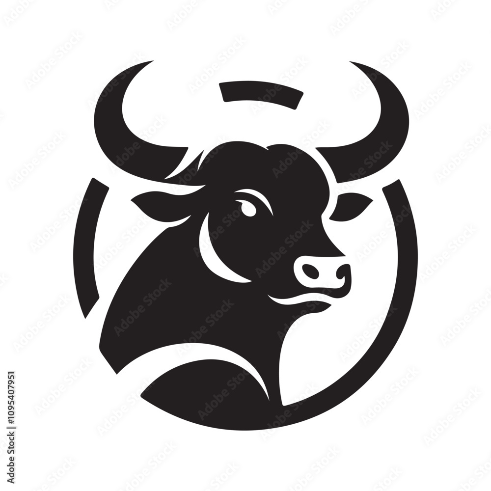 Elegant Bull Cow Silhouette Vector Pack for Logos and Branding Elegant Bull Cow Silhouette Vector Pack for Logos and Branding