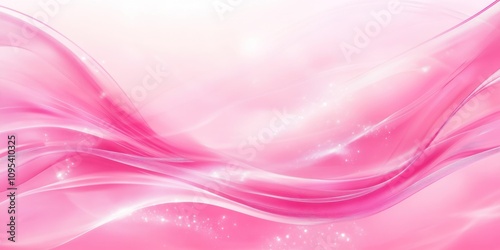 Abstract Pink Wave Background Design With Sparkle