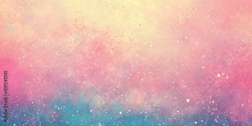 Pastel Pink and Teal Abstract Galaxy Background