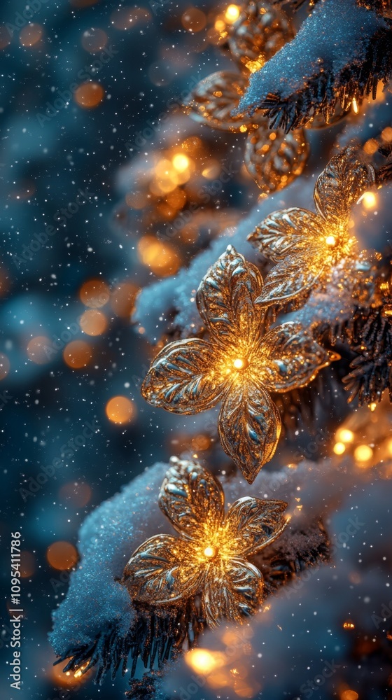Fototapeta premium Christmas and New Year holidays background. Space for text. Copy space.