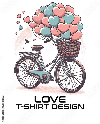 Love Vector T shirt Design photo