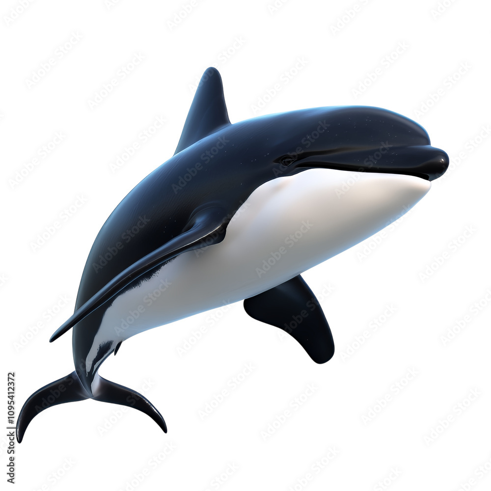 Fototapeta premium dolphin isolated on white