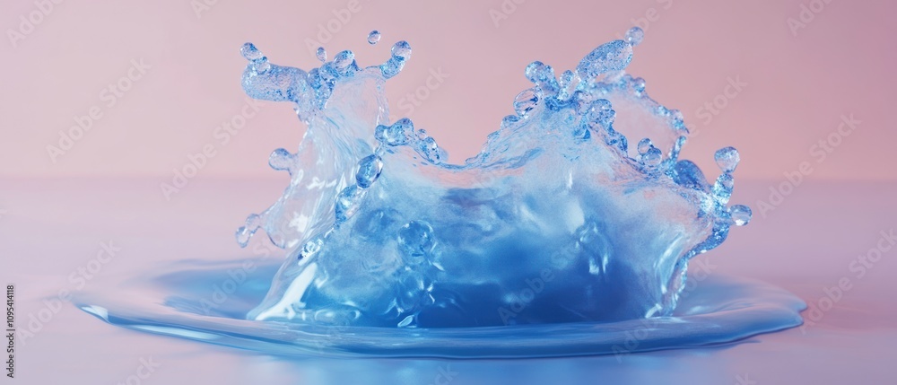 Blue Water Splash Abstract Art Design Blue Water Splash Abstract Art Design
