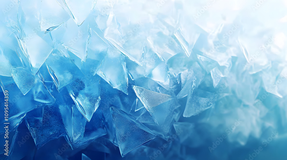 Geometric blue ice texture background Geometric blue ice texture background