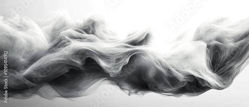 Abstract Gray Smoke or Fabric Swirls