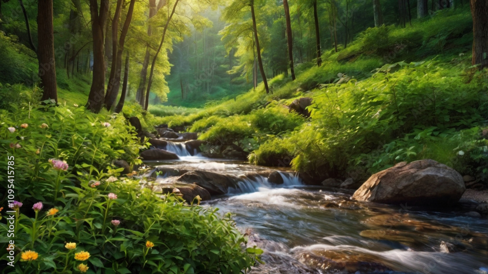 Fototapeta premium natural scenery wallpaper background