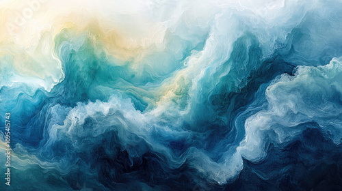 Abstract Blue Cloud Formation