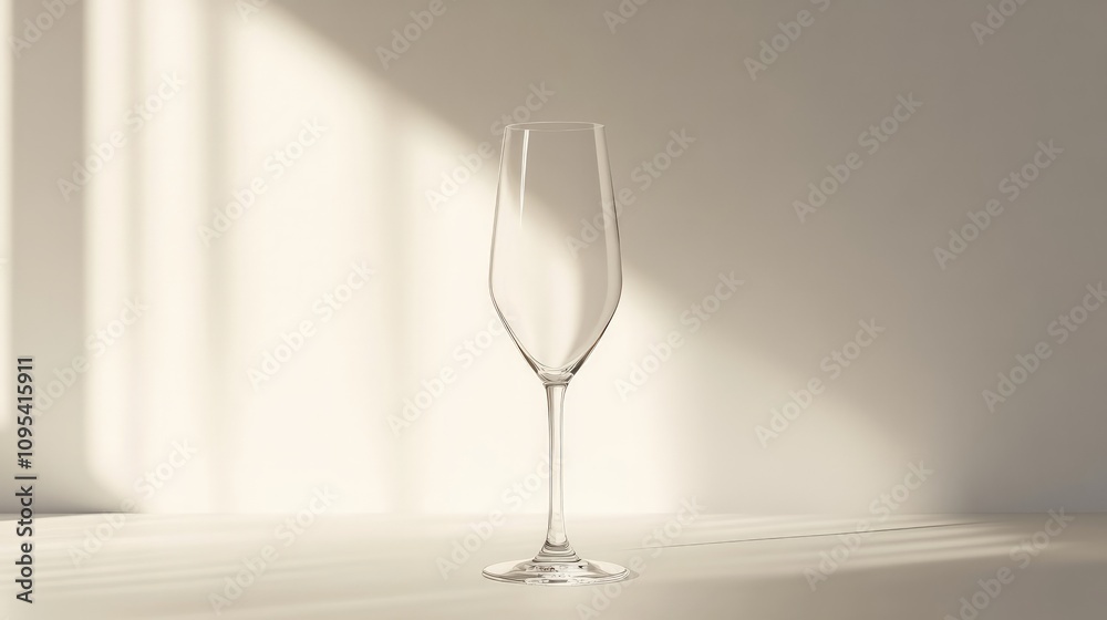 Elegant champagne flute, set against a soft, shadowy backdrop, capturing the essence of celebration and refinement, inviting toasting moments.