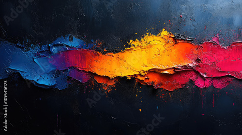 Abstract Swirling Paint Colors
