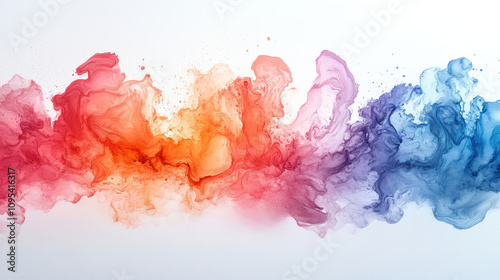 Abstract Colorful Paint Splash Background