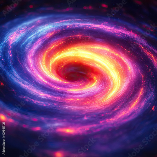 Abstract Swirling Nebula, Cosmic Vortex, Energy Vortex