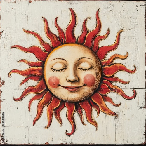 the image of the sun smiling