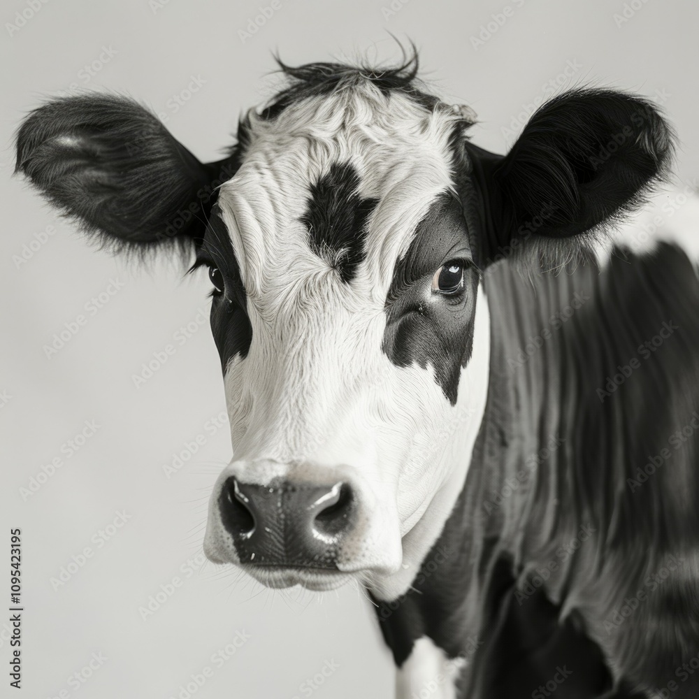 Cow Cow Cow Black And White Cattle Cow Head Closeup Cow Cow Cow Black And White Cattle Cow Head Closeup