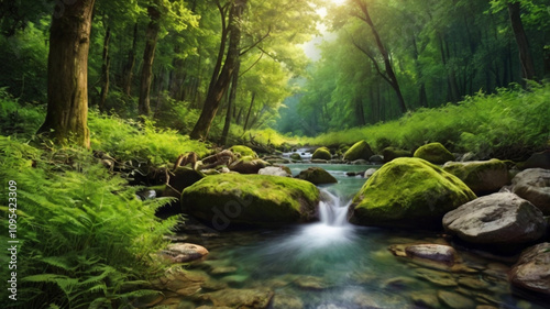 natural sunrise in the mountains background walpaper