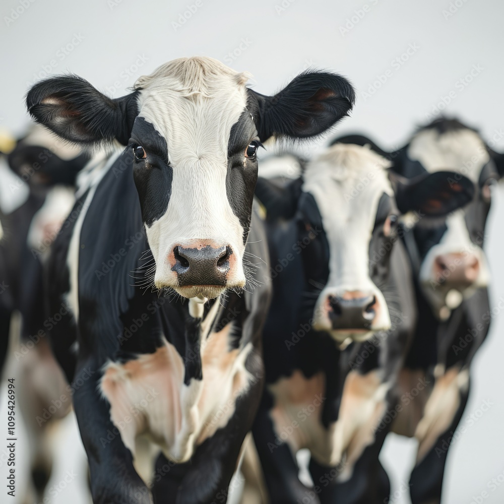 Herd of cow on white background cow Herd of cow on white background cow