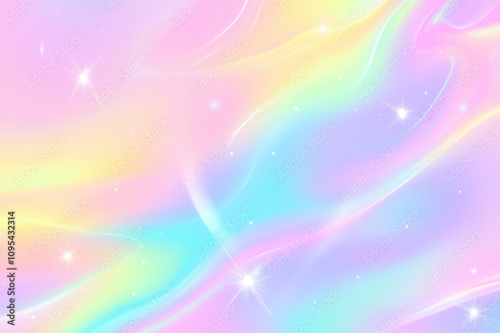 Pastel Rainbow Gradient Background with Soft Flowing Waves Pastel Rainbow Gradient Background with Soft Flowing Waves
