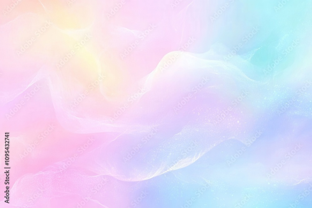 Obraz premium Soft Pastel Dreamscape Abstract Background