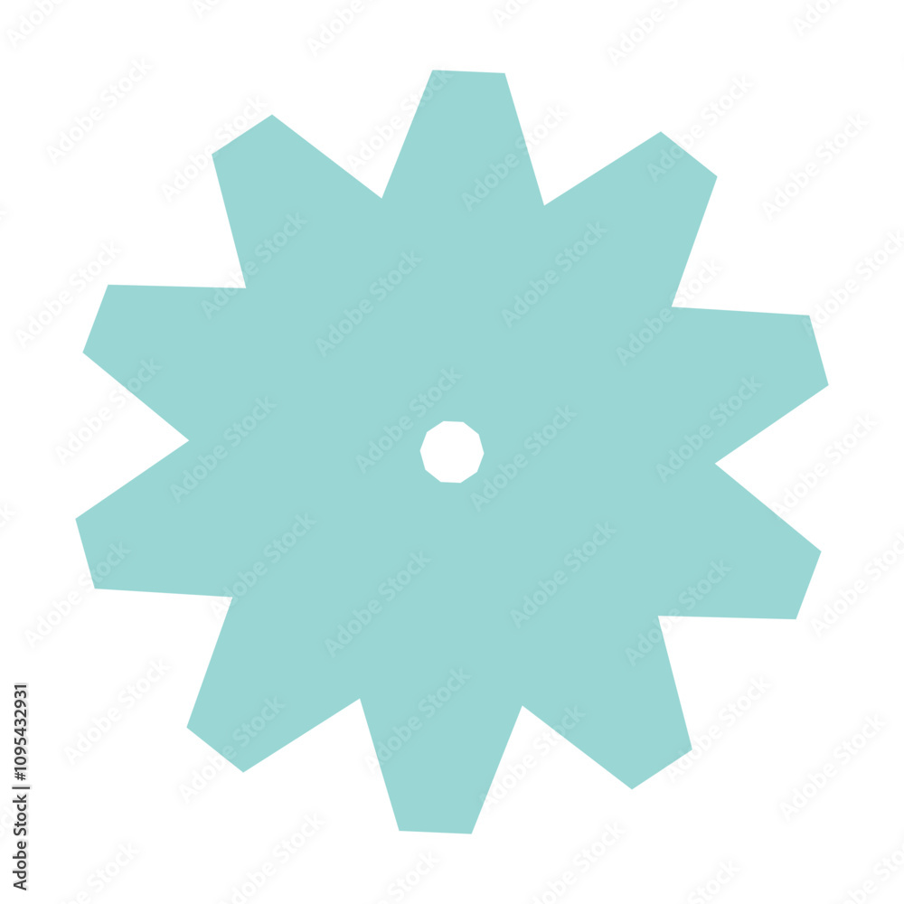 Abstract Blue Star Shape Graphic Abstract Blue Star Shape Graphic