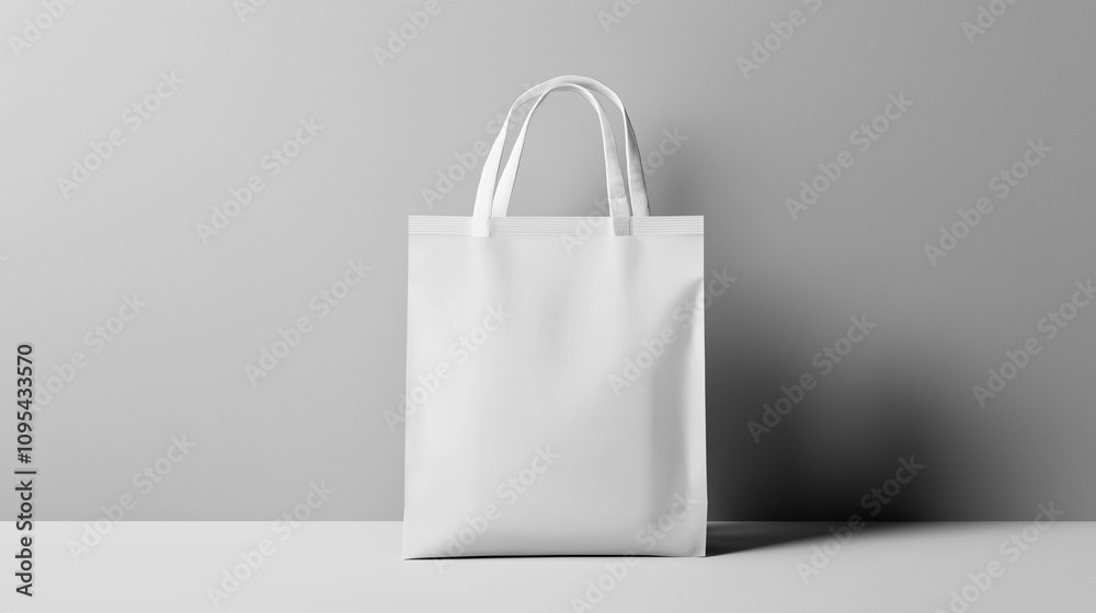 tote bag mockup on clean background.