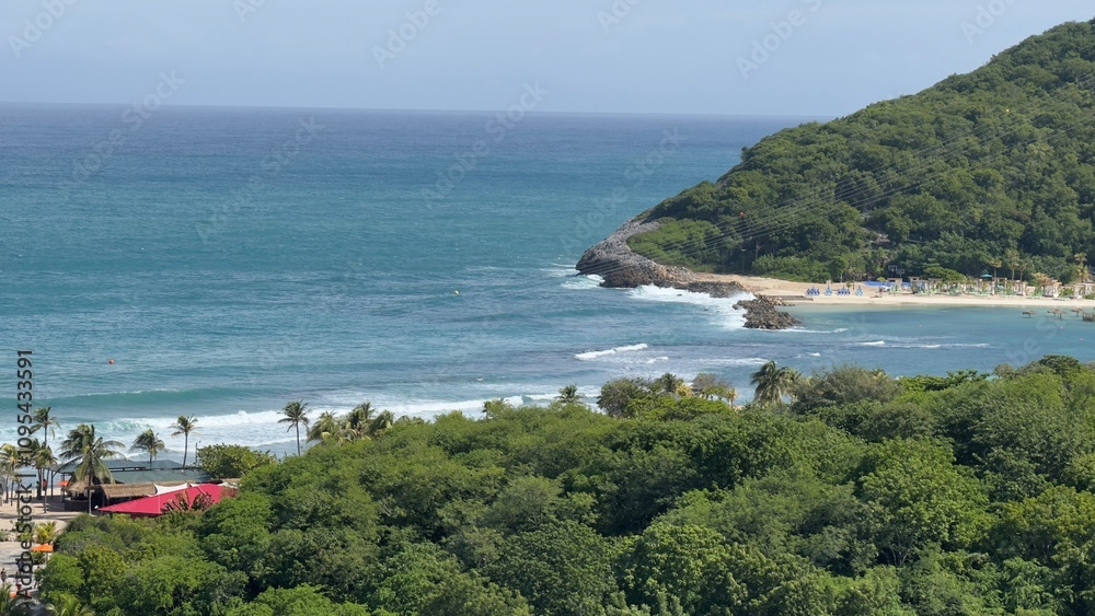 Obraz premium Labadee, a resort on the north shore of Haiti