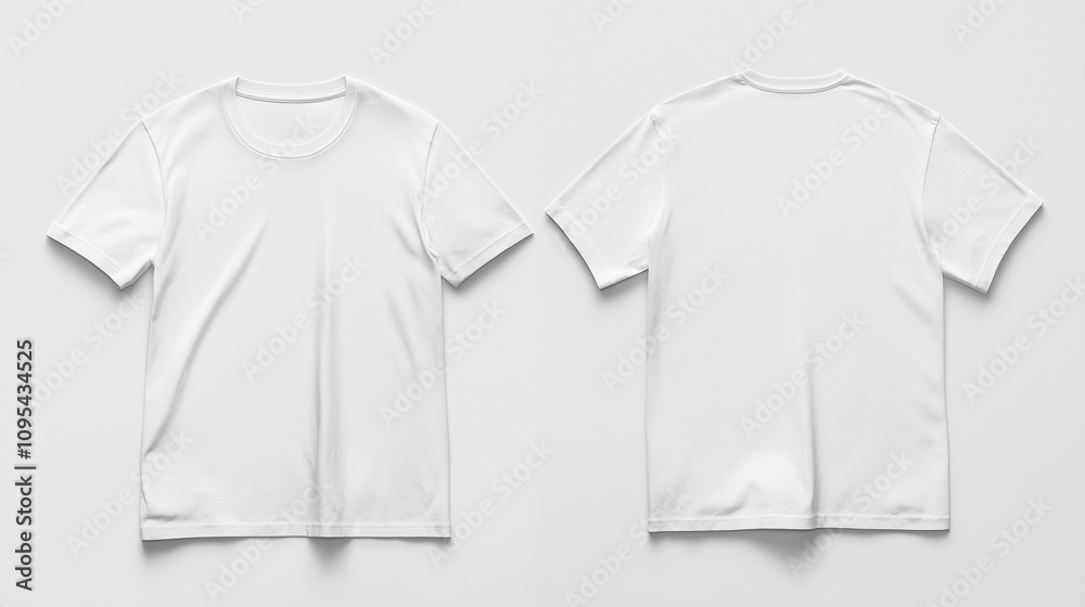 classic white t-shirt mockup front and back. classic white t-shirt mockup front and back.