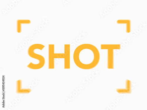 SHOT text blurred in viewfinder