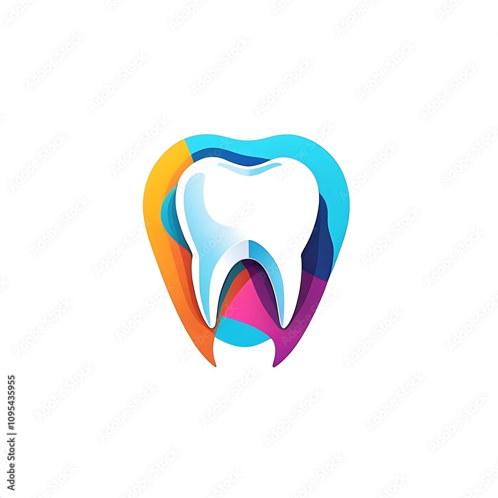 Modern dental logo
isolated on white background Modern dental logo
isolated on white background