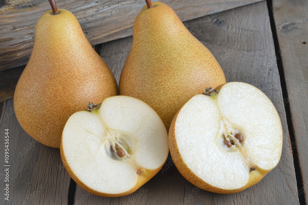 Angou Pears Anjou pears, available in green and red varieties, are known for their ...