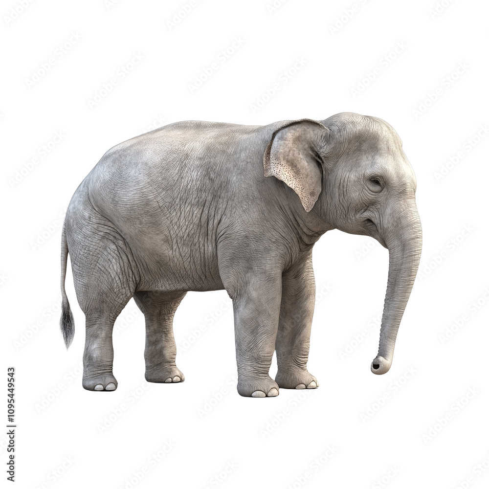 Naklejka premium elephant isolated on transparent background