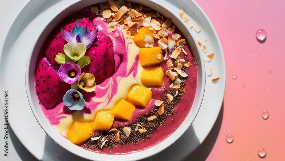 Acai Bowl with Fruits and Toppings Acai Bowl with Fruits and Toppings