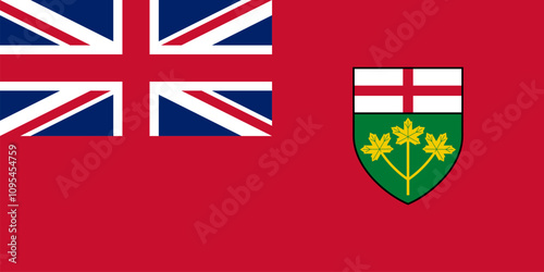 Flag of Ontario province, Canada