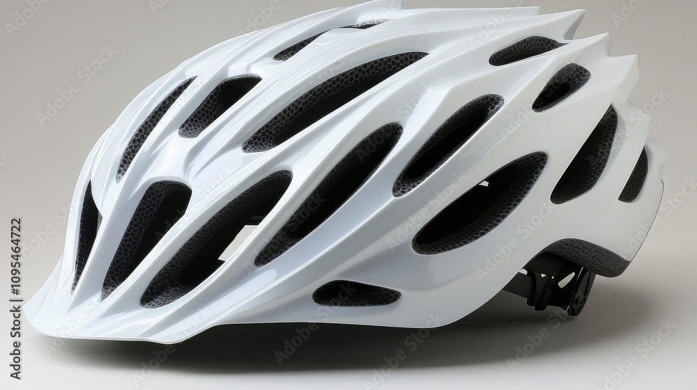 White Bicycle Helmet for Safety and Outdoor Cycling Enthusiasts